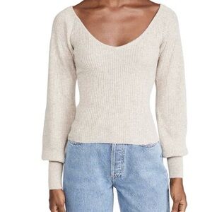 Reformation Hart Top- Oatmeal